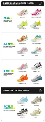 ONEMIX-Nylon Carbon Board Marathon Running Racing Shoes, Professional Stable Support, Shock-relief, Ultra-light Rebound Sneaker