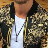 Men's Graphic Print Zip Jacket — Relaxed Street Style