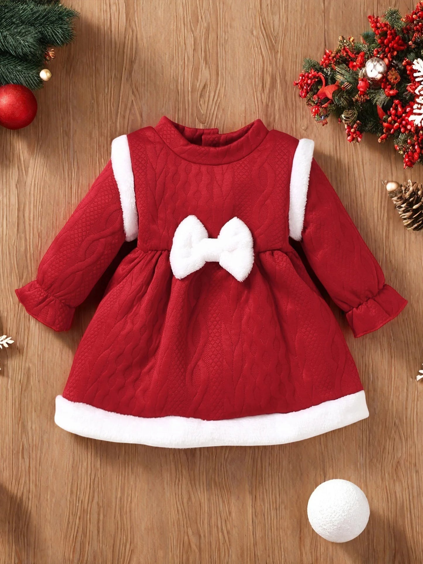 Toddler Girls Velvet Holiday Dress