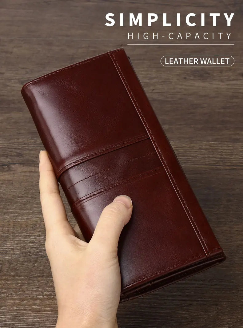 SCHLATUM Women Leather  Wallet Long Multifunction Business Card Holder Purse Brand Fashion Female Purse