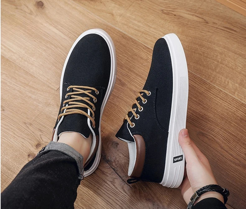 New Breathable Men's Canvas Shoes Student Casual Sports Shoes Trendy Youth Board Shoes