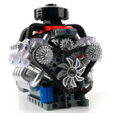 MOULD KING 10171 Technical Motorized LSX454 V8 Engine Building Block Toys Educational Car Bricks Children MOC Toys Gift For Kids