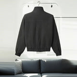 Women' S Vintage Autumn Winter Jacket Airplane Buckle Loose Lapel Coat Full Sleeve Outwears 2025 New Lady High Streetwears