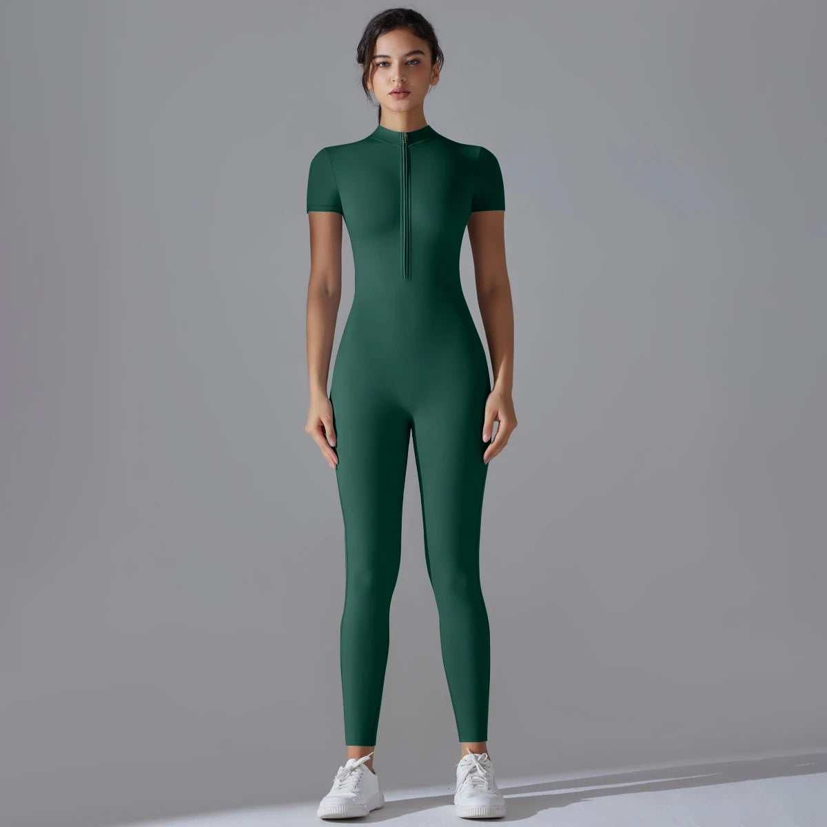 Performance Zip-Front Yoga Jumpsuit