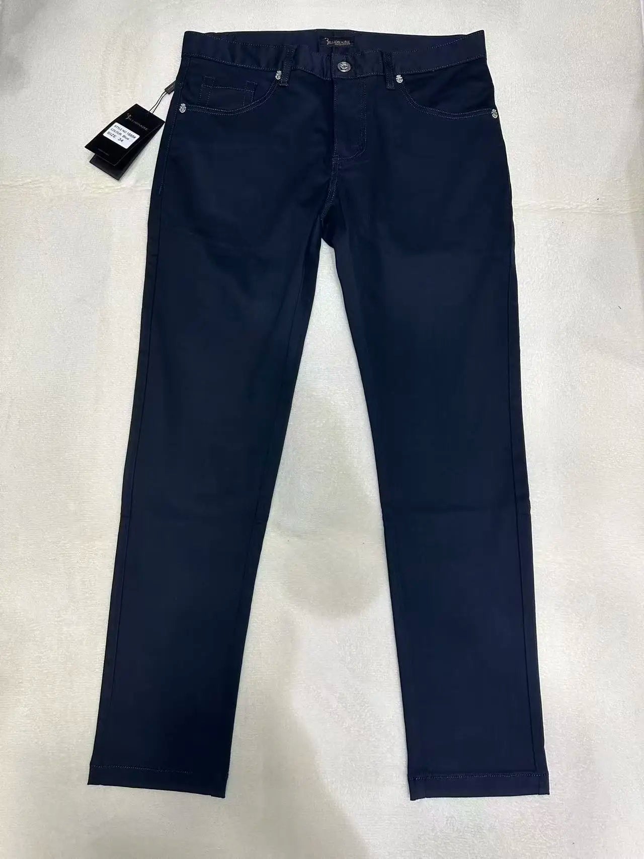 BILLIONAIRE BLSK CPRT Jeans Men 2026 Spring Summer new fashion Embroidery comfortable elasticity outdoors Big size 34-42 Pants