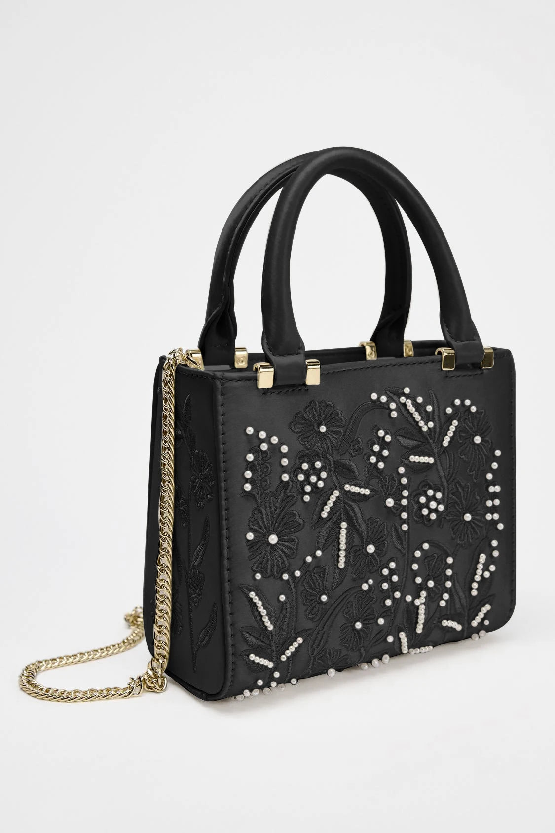 Floral Pearl Mini Duffel Bag