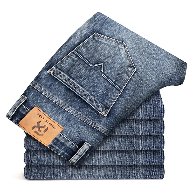 Men’s Classic Straight-Leg Stretch Jeans