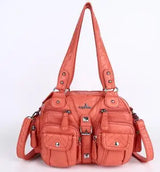 Vintage Women Handbags Satchel Top-handle Handbag PU Shoulder Bag Dumpling Pack Give Gifts Shoulder Bags Phone Money Pack