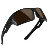 MAXJULI Polarized Sunglasses Wrap Around Sports Sunglasses for Big Wide Heads Men Women UV400 Sun Glasses 8232