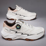 Outdoor Hiking Shoes for Men, Lightweight Travel Hiking Shoes, Breathable Mesh Sneakers, Casual Walking Shoes, Rotating Buckle Design, Non-Slip and Wear-Resistant Trail Shoes, Suitable for Mountaineering and Camping, 2026 New