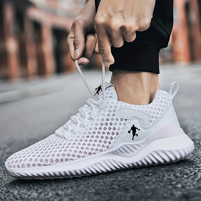 Men's Breathable Mesh Sneakers — Lightweight Casual Running Shoes