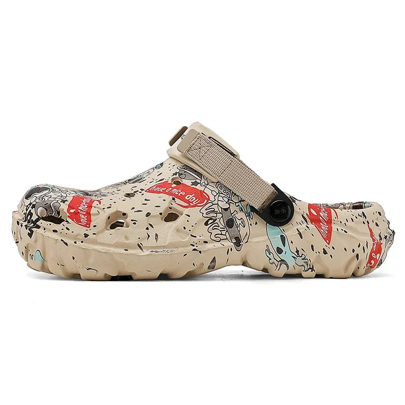 Men Shoes Slippers Men Garden Flat Sandals Platform Sandals Man Summer Sandals 2025 Male Sneakers Outdoor Flip Flops Home Clogs