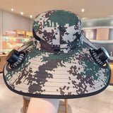 Solar-Powered Cooling Bucket Hat | UPF 50+ Wide Brim