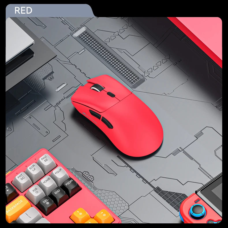 Lightweight ATTACK SHARK R1 Wireless Gaming Mouse Tri Mode 2.4G Bluetooth Wired RGB Ergonomic Programmable Mice For Laptop PC