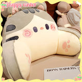 70*50CM Large Size Bedhead Backrest Pillow,Sofa Cushion Dormitory Reading Pillow,Pregnant Woman Waist Protection Cartoon Pattern