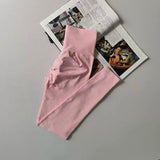 Seamless Sport Yoga High Waist Pants Leggings Sport See Through Yoga Gym Running Quick Dry Pants Scrunch Butt Pants