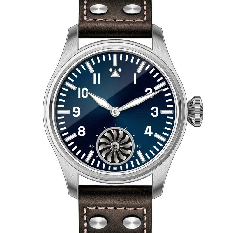 Hruodland 2025 New Men Manual Mechanical Watch Seagull ST3620 Pilot Stainless Steel BGW-9 Luminous Sapphire Crystal Reloj Hombre