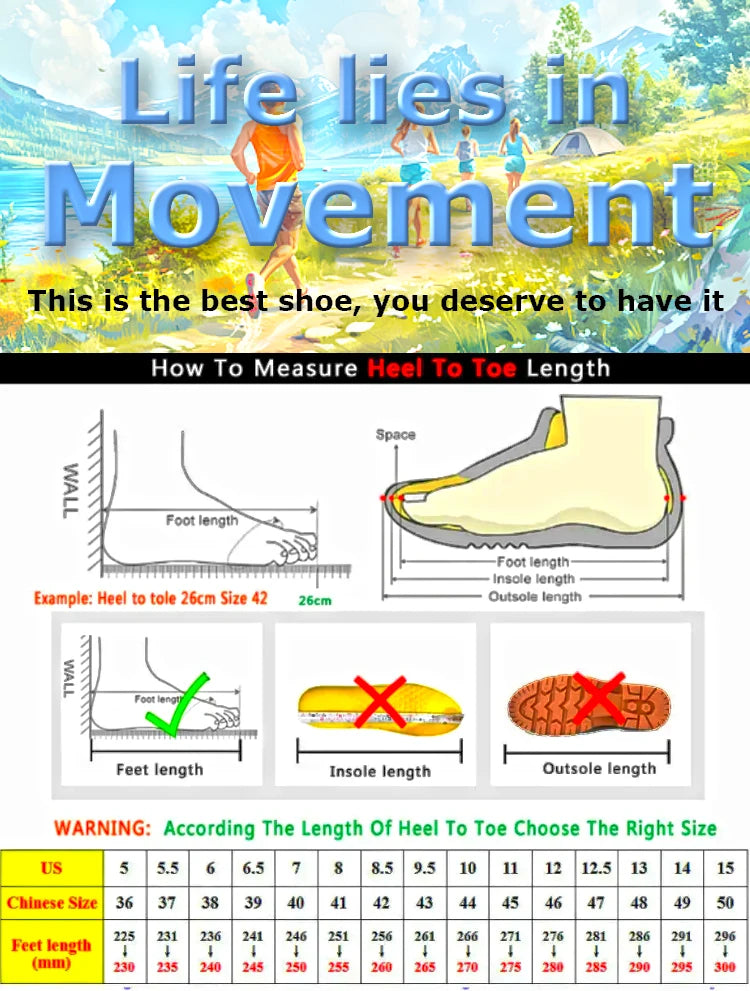 Outdoor Hiking Shoes for Men, Lightweight Travel Hiking Shoes, Breathable Mesh Sneakers, Casual Walking Shoes, Rotating Buckle Design, Non-Slip and Wear-Resistant Trail Shoes, Suitable for Mountaineering and Camping, 2026 New