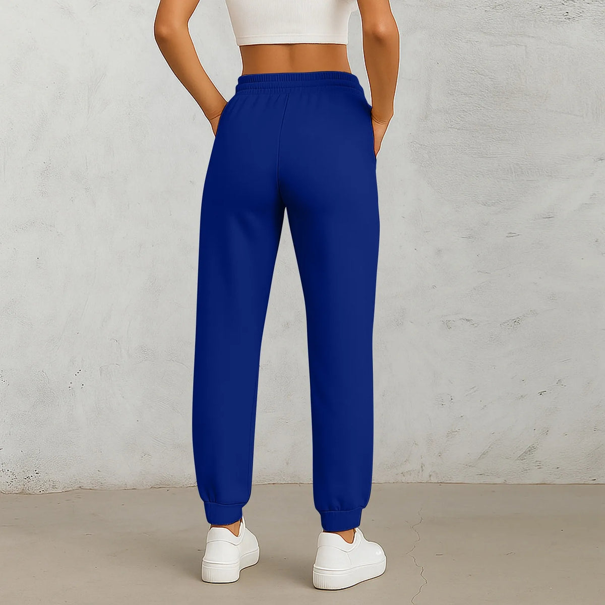 Women's High-Waist Drawstring Straight-Leg Pants