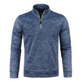 Animal Game Men's Half Zipper Sweatshirts Long Sleeve Solid Pullover Turtleneck Streetwear Warm Jacket Sport Coats Outerwear