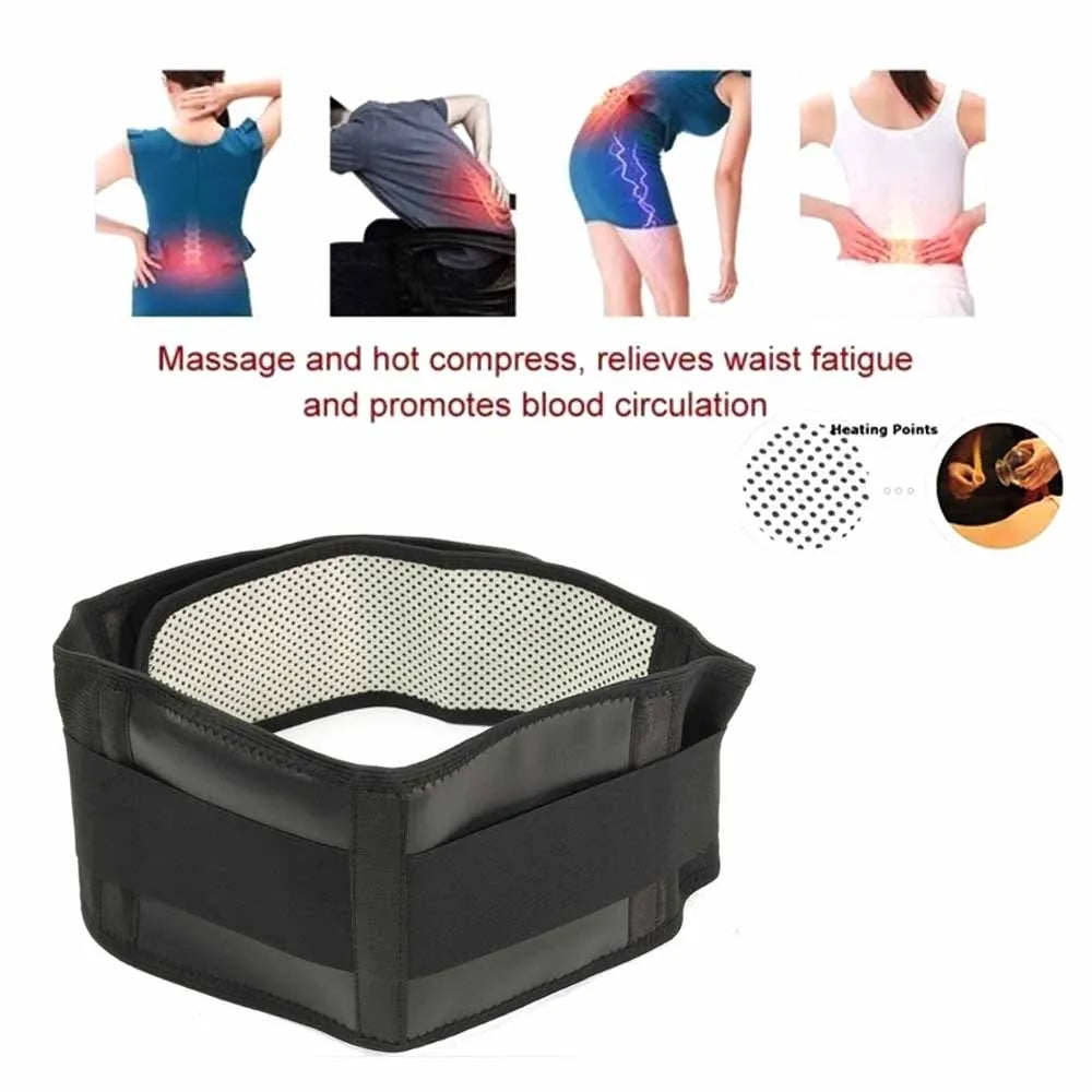 ComfortFit Adjustable Tourmaline Back Support & Lumbar Brace