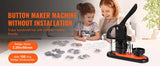 SucceBuy Button Maker 25/32/58 Pin Maker with Button Parts Ergonomic Arc Handle Punch Press Kit Button Maker Machine