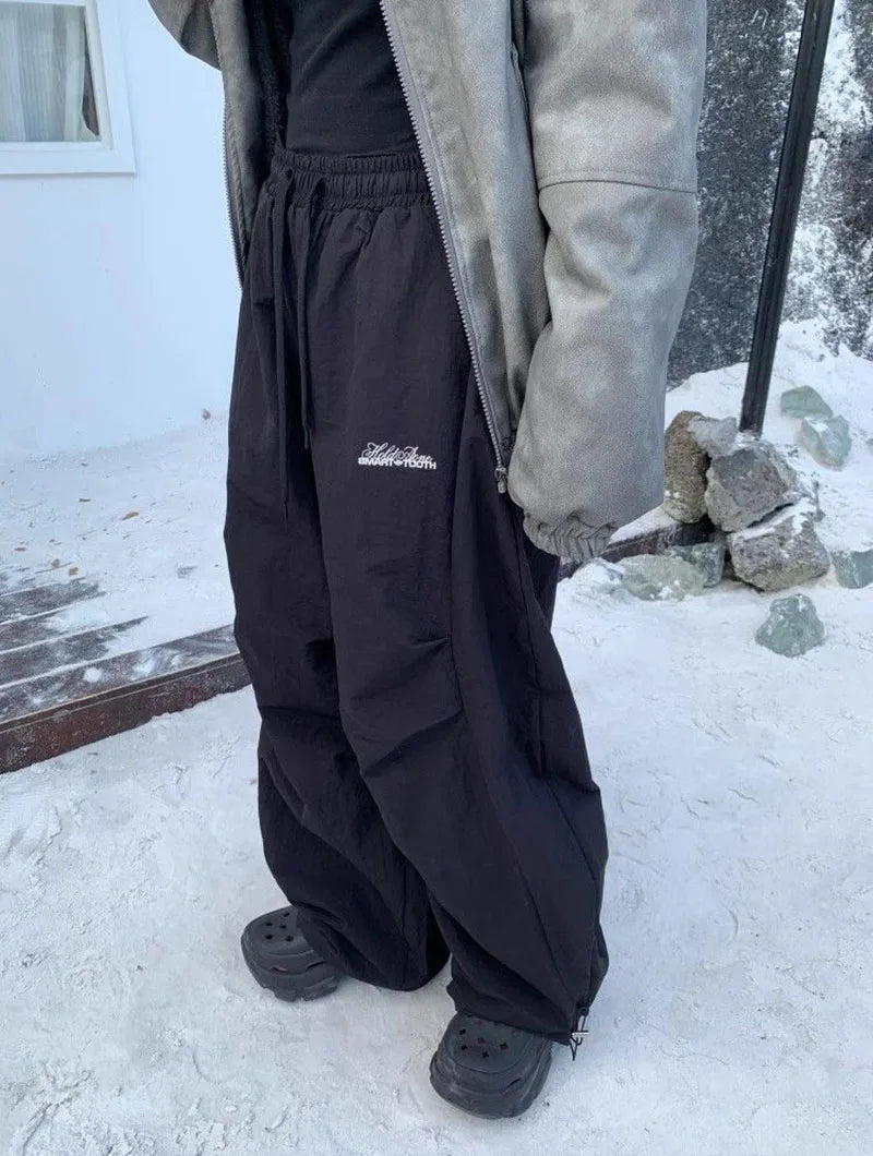 Women's Fleece Wide-Leg High-Waist Pants