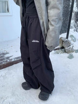 Women's Fleece Wide-Leg High-Waist Pants