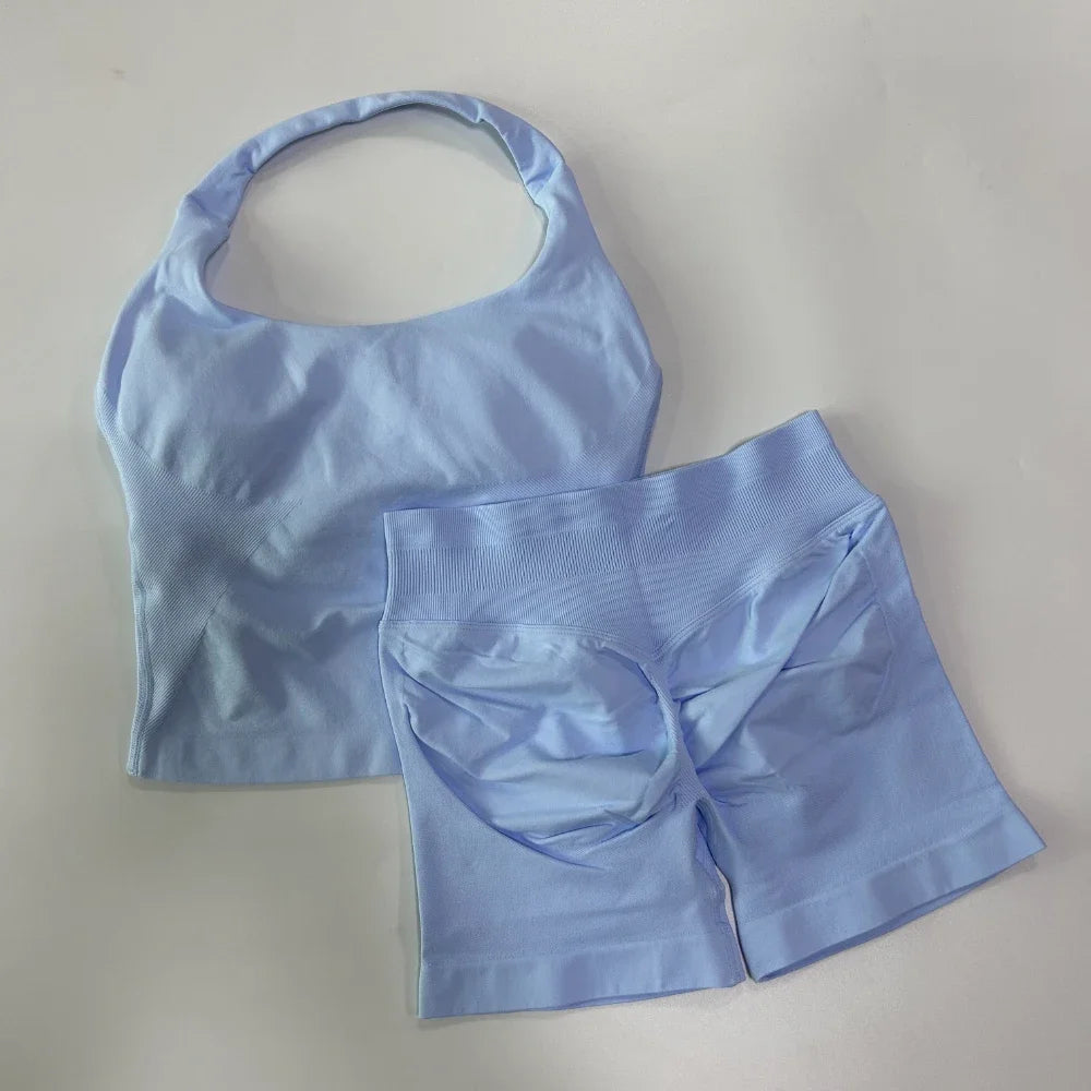 Seamless Halter Yoga & Fitness Set