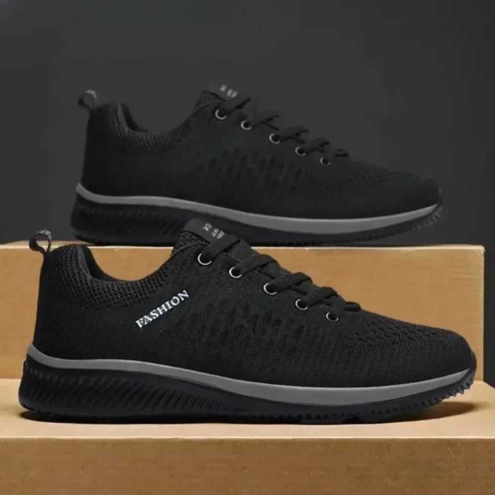 Men's Lightweight Knit Sneakers | Breathable Mesh Athletic Shoes