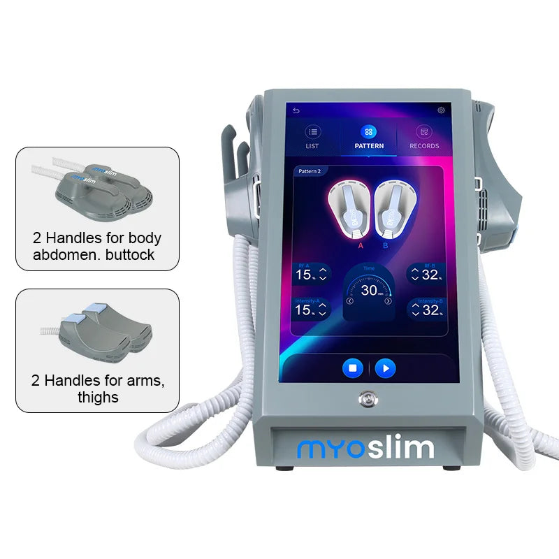 Myoslim 15 Tes 6500W EMS Body Muscle Stimulator RF EMS Portable Body Sculpting Machine Slimming Weight Lose Electromagnetic