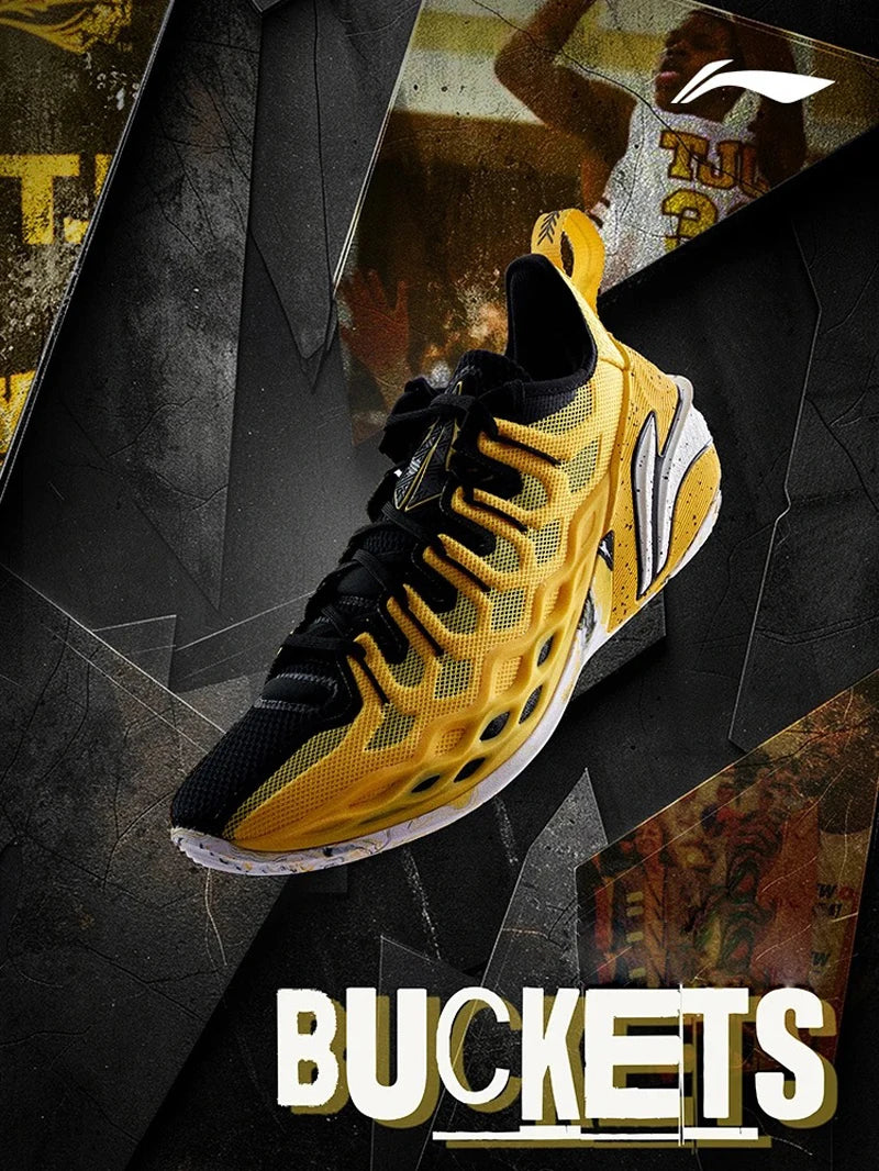 Li-Ning Men's JIMMY BUTLER BUCKETS Professional Basketball Shoes Boom Cushion LiNing Breathable Sports Shoes ABAV023