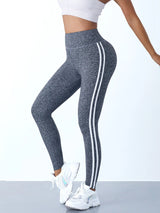 High-Waist Side Stripe Performance Leggings