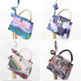 Ins Famous Fashion Classic Printed PU Leather Women's Handbags – Luxury Elegant Shoulder Crossbody Top Handle Bag