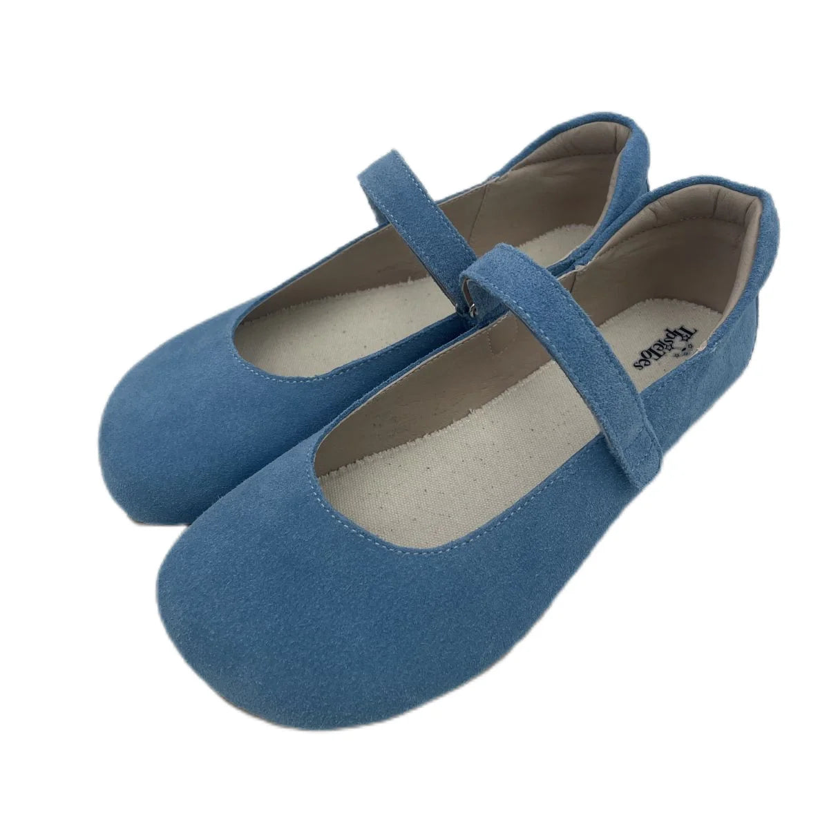 Tipsietoes 2026 Sprinng Autumn Barefoot Cow Suede Genuine Leather Women Ballerina With Zero Drop Flat Soft Sole Wider Toe Box
