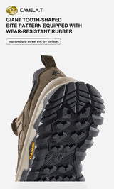 GOLDEN CAMEL Outdoor Hiking Shoes Men and Women Non-slip Breathable Sneakers Thick-soled Climbing Shoes for Men Shock Absorption