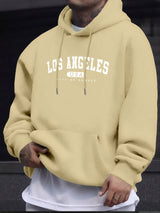 Men's Los Angeles Print Drawstring Hoodie