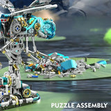 866PCS MOC Creative Dragonfly Mechanical Model Building Blocks Kit DIY Construction Toy STEM Learning for Kids Adults Set