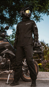 Men's Waterproof Motorcycle Rain Suit – Reflective Split Jacket & Pants