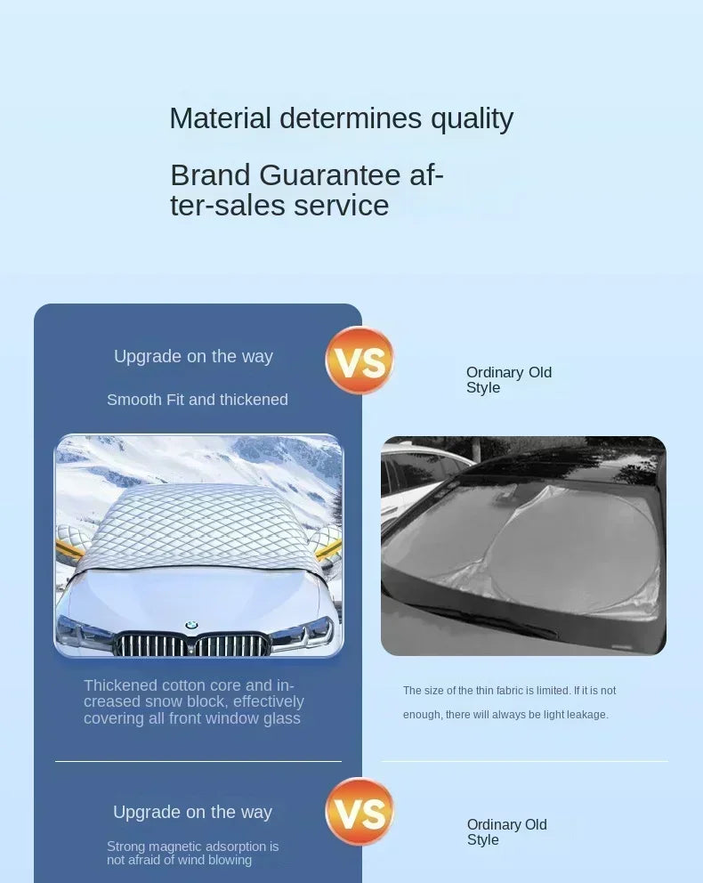 Universal Half Car Cover – Snow, Frost & Sun Shield