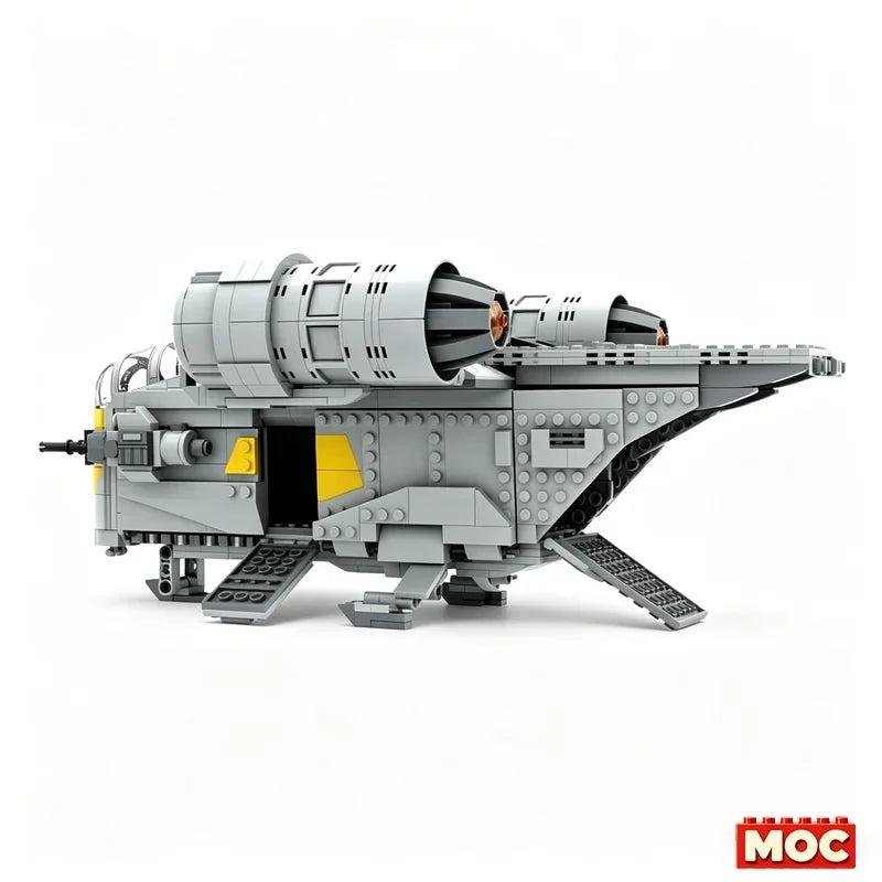 2026 NEW 930PCS MOC Razor Crest MOD Diy Set Modification Wars Starship Building Blocks Educational Toy Christmas Xmas Gifts
