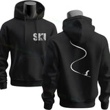 Men's Ski & Snowboard Graphic Hoodie for Fall and Winter
