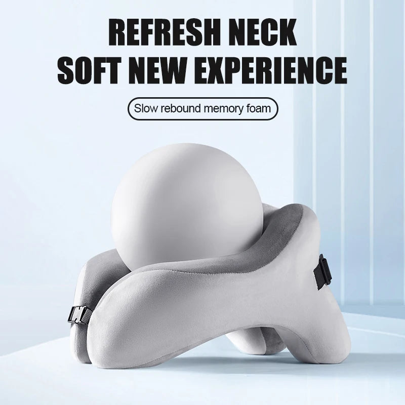 Memory Foam Travel Neck Pillow – Soft U-Shape Support