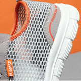 PUAMSS Men's Lightweight Mesh Running Sneakers — Breathable, Lace-Up, Stability