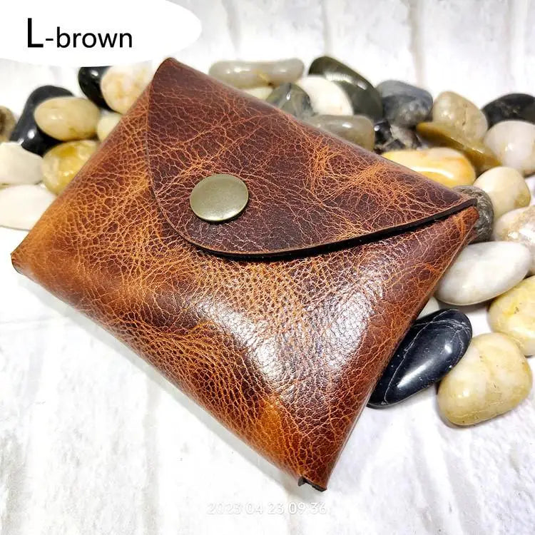 Small Waist Bag Genuine Leather Belt Pack Wallet Coin Purse Card Holder Car Key Pouch Driver's License Case Men Women 6065
