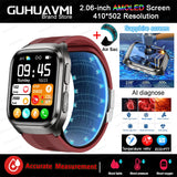 2026 New Upgrade AI Diagnostic  Airbag  Precise Blood Pressure Health SmartWatch Uric Acid ECG Blood lipids Smartwatch Men Women