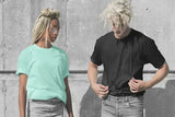 Unisex Color Painting Cotton Crew Neck T-Shirt