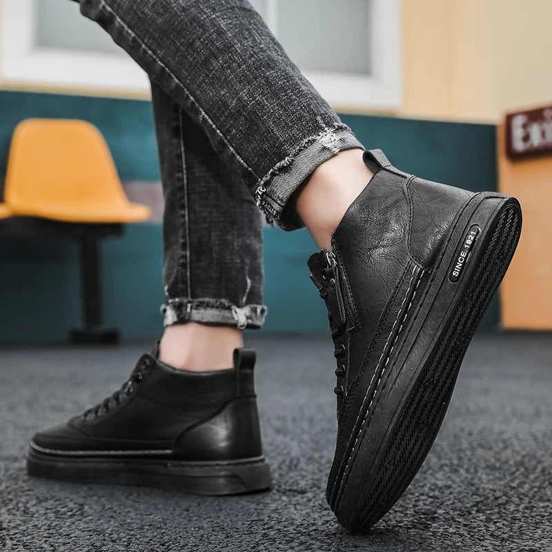 Men's USA-Made Warm Leather Work & Leisure Boots