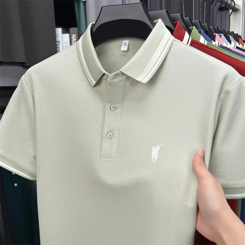 Men's Premium Cotton Polo Shirt | Embroidered Classic Fit