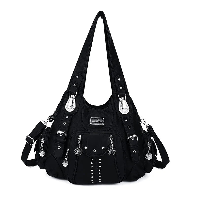 Women Fashion Handbags Women Shoulder Bags PU Leather Handbag Female Satchel Big-capacity Shoulder Purse Bag Bolsa Feminina